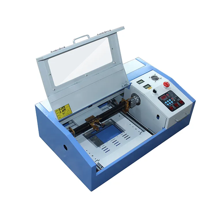 3020 300*200mm 40w 50w factory  co2 laser rubber stamp making machine and photo crystal engraving machine price