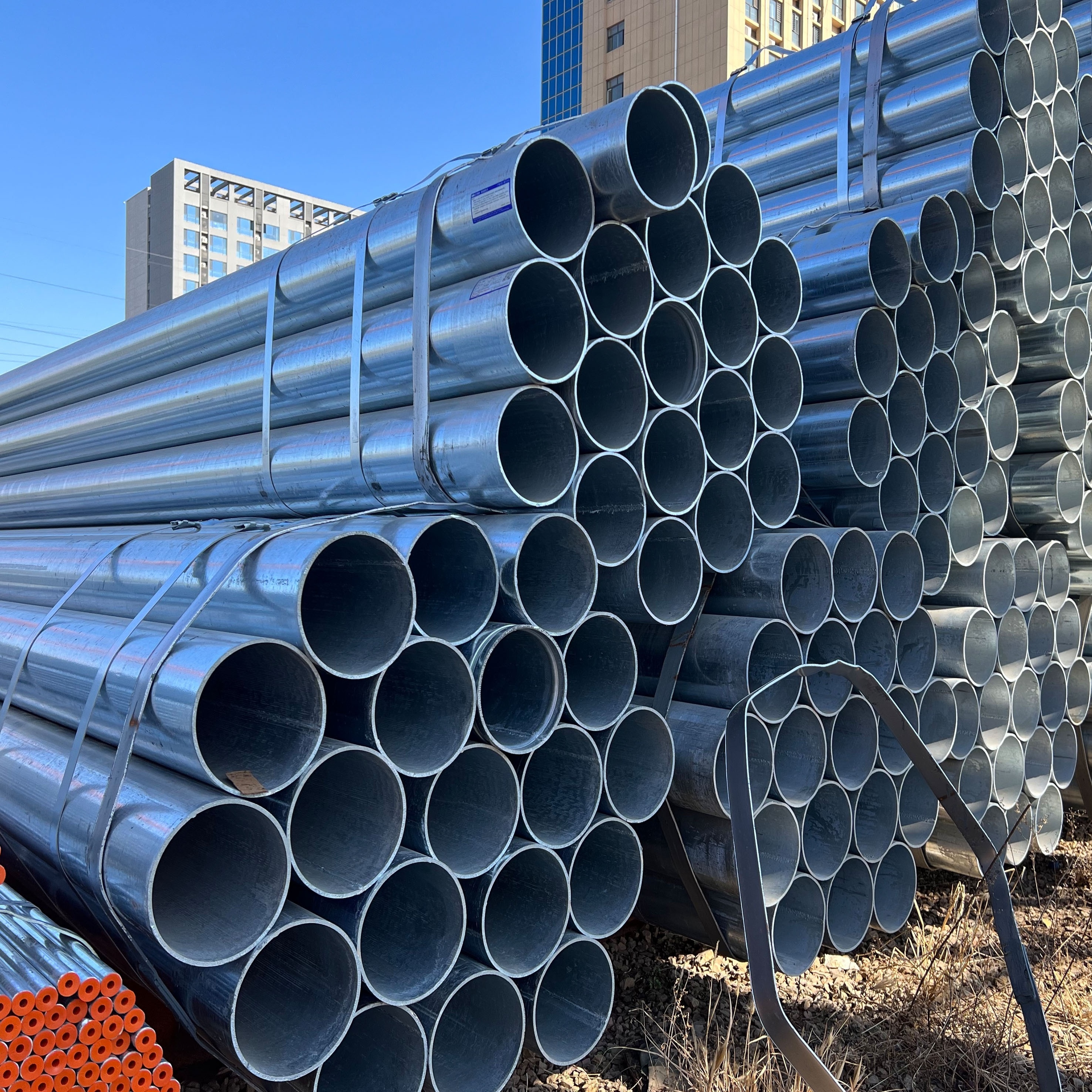 Q235 Hot Sales 12 galvanized culvert pipe cold rolled galvanized seamless steel pipe