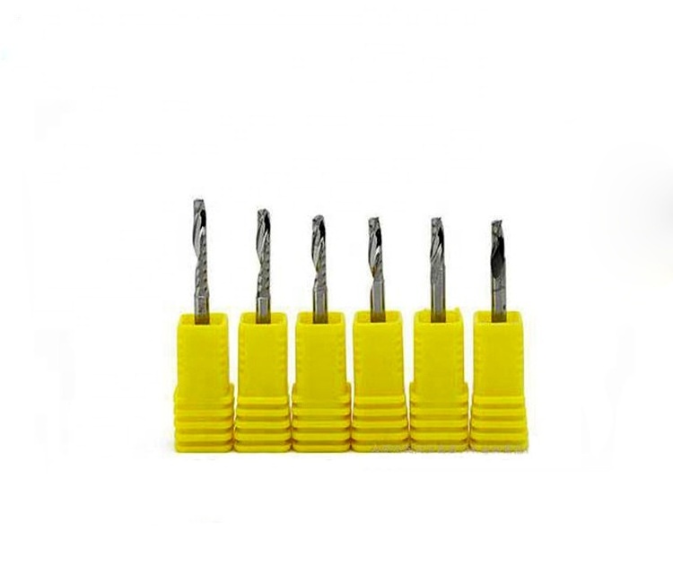 6mm diameter bit cnc router drilling bit for cutting wood acrylic aluminum single blade