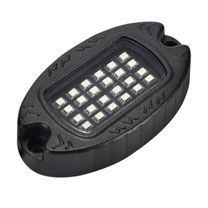 24LED Alunimiun LED Rock Lights for Trucks APP Remote Control High Quality IP68 Waterproof 9W 36W