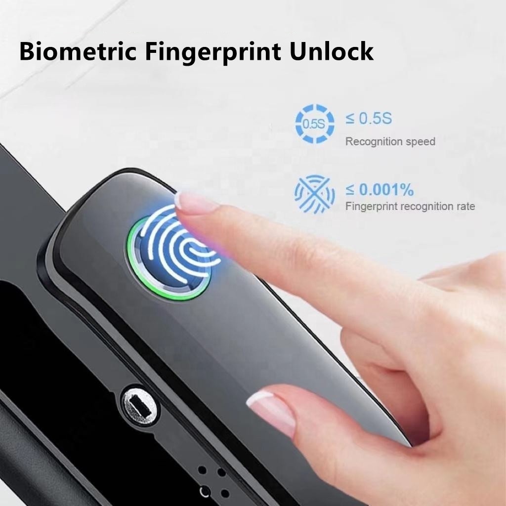 Fully Automatic Door Lock Mobile Phone Remote Control Wifi Tuya APP Biometric Fingerprint Smart Wifi Home Door Lock