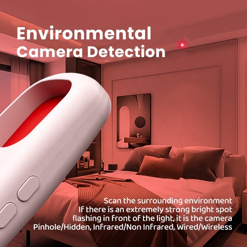 Hotel Travel Privacy Security Camera Tracker Cam Detector 120dB Anti-Intruder Vibration Alarms Personal SOS Alarm