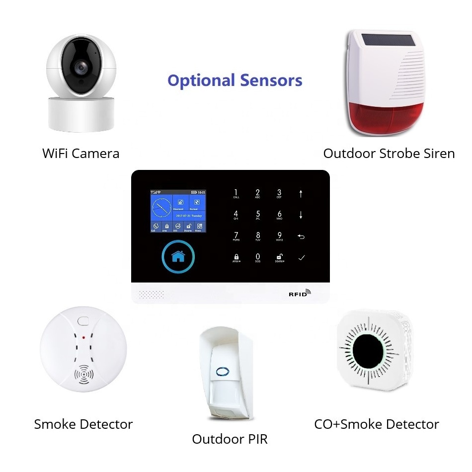 Smart WiFi Thief Intrusion Alarm Wireless 433mhz Passive Infrared Motion Sensor Alarm Door Window Sensor Tuya Security Alarm