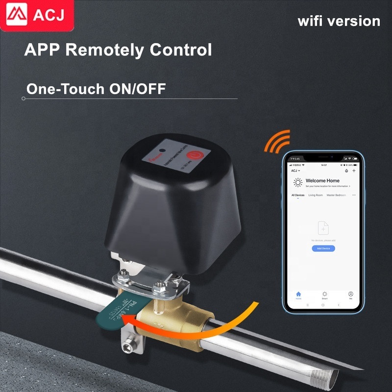 Smart WiFi Control Water Valve /Gas Valve Manipulator Automatic Wireless App Control Tuya WiFi Smart Valve Manipulator