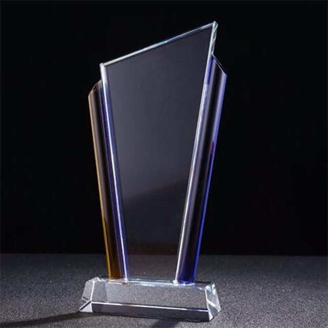 pujiang Factory Wholesale clear custom k9 blank crystal award plaque 3D laser engraving crystal glass trophy award