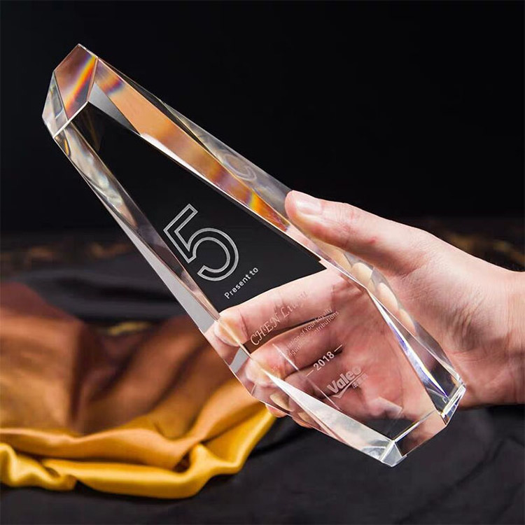 personalized glass trophy crystal plaque blank trophy plaques