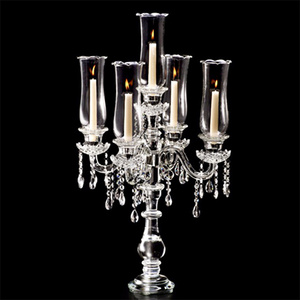 elegant wedding table centerpieces 5 and 9 arms candles tall crystal candelabra