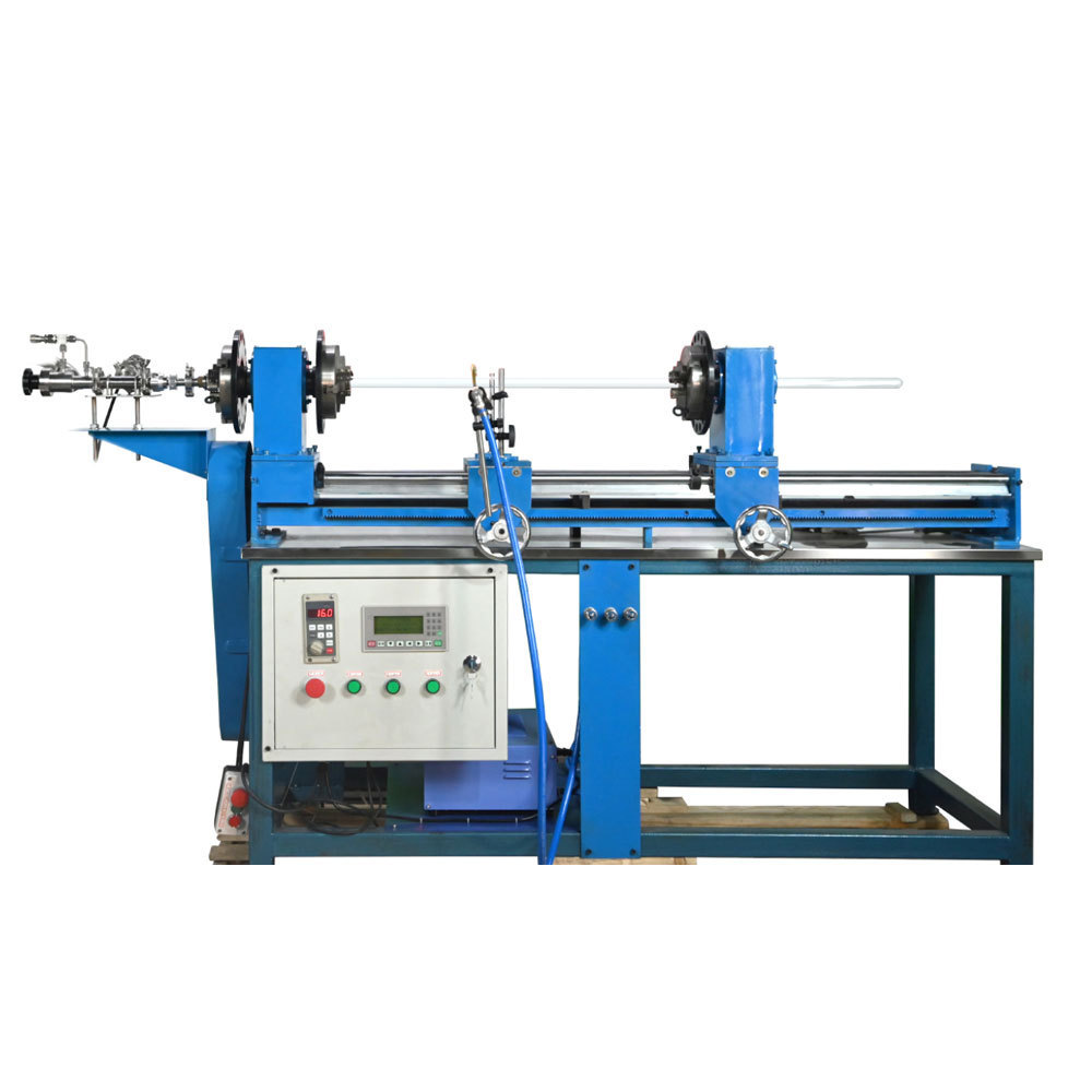 High precision lab scientific grade glass vaccum sealing quartz tube crack off glass blowing lathe machine