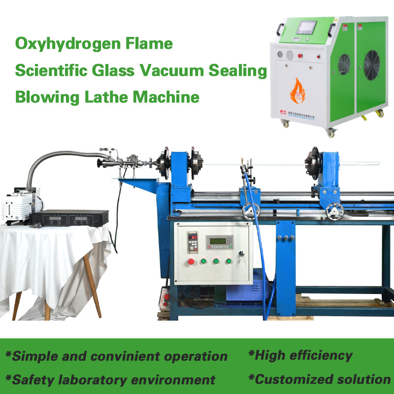 Scientific Glassblowing Oxyhydrogen Flame Torch Universal Quartz Glass Blowing Lathe Machine