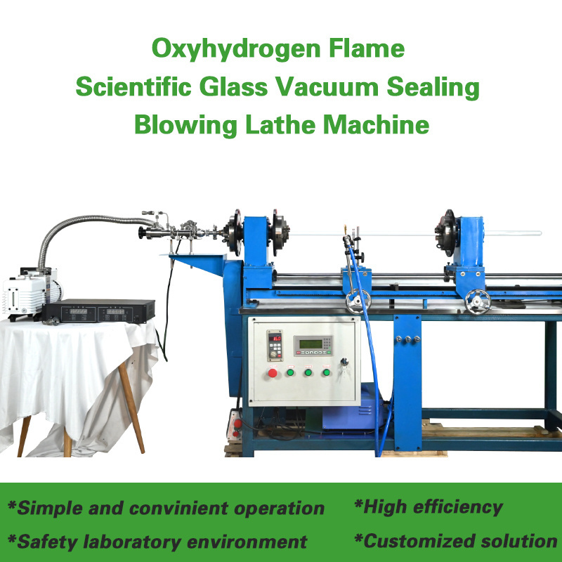 Scientific Glassblowing Oxyhydrogen Flame Torch Universal Quartz Glass Blowing Lathe Machine