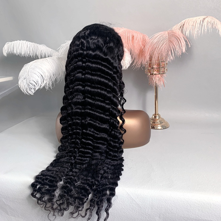 hd lace front wigs manufacturer single knots hd lace wigs raw virgin european hair quality lace wigs deep wave