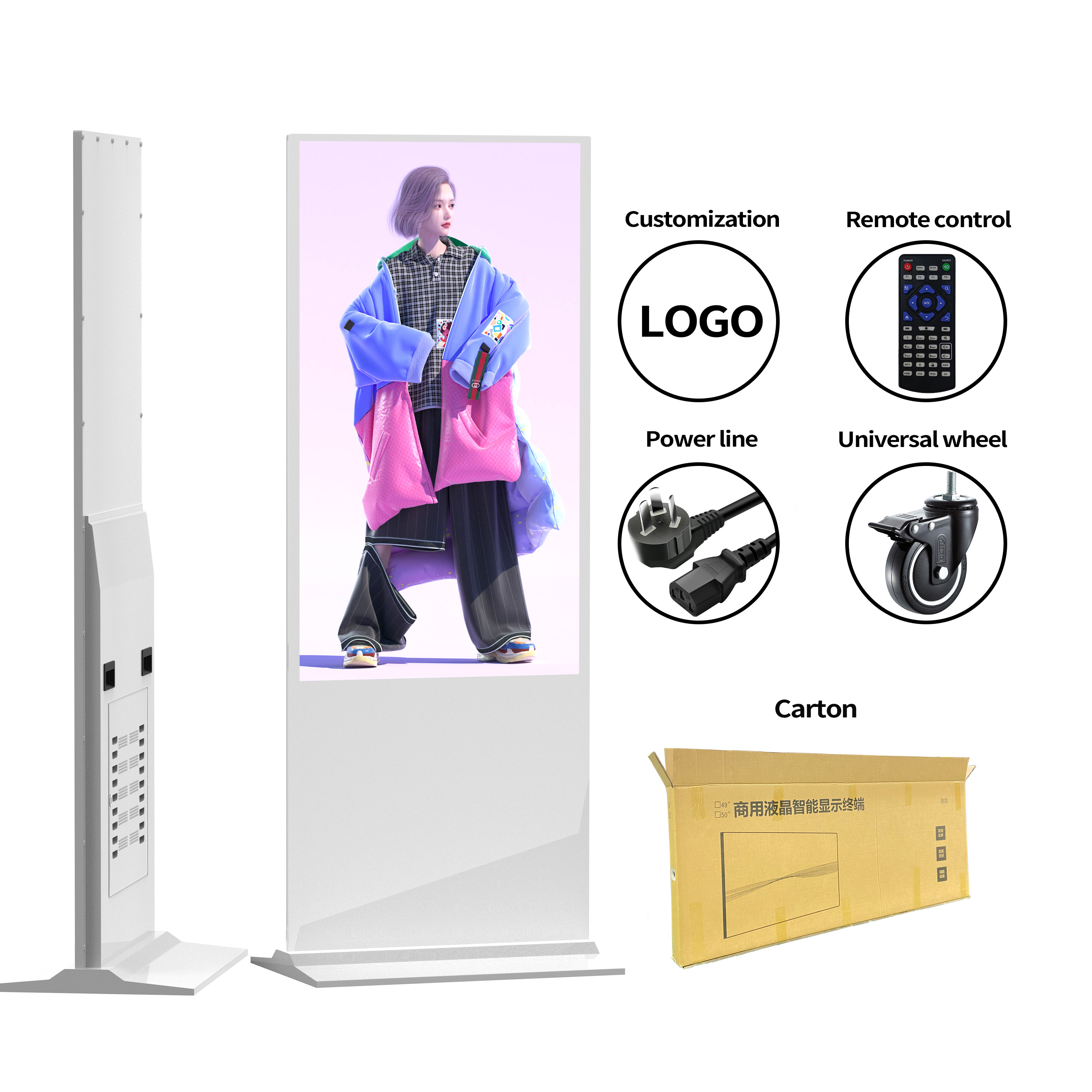 portable digital poster lcd signage android kiosk smart advertising players screen board digital signage and displays