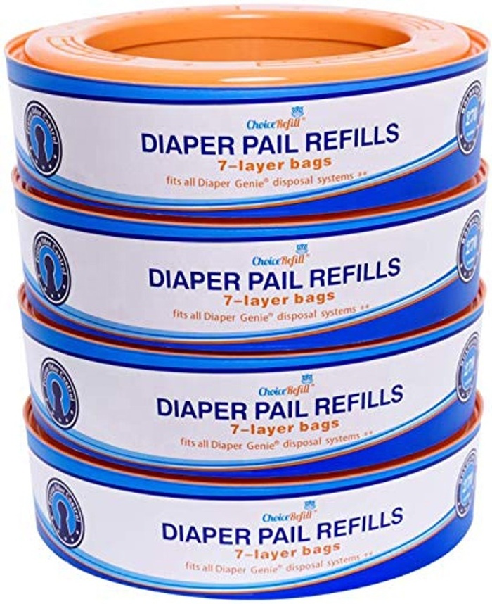 Factory wholesale Baby convenient  Products Hot Selling 2024 Diaper Pail Refills Compatible All Diaper Genie Pails Refill Bag