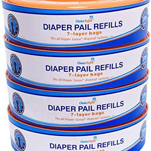 Factory wholesale Baby convenient  Products Hot Selling 2024 Diaper Pail Refills Compatible All Diaper Genie Pails Refill Bag