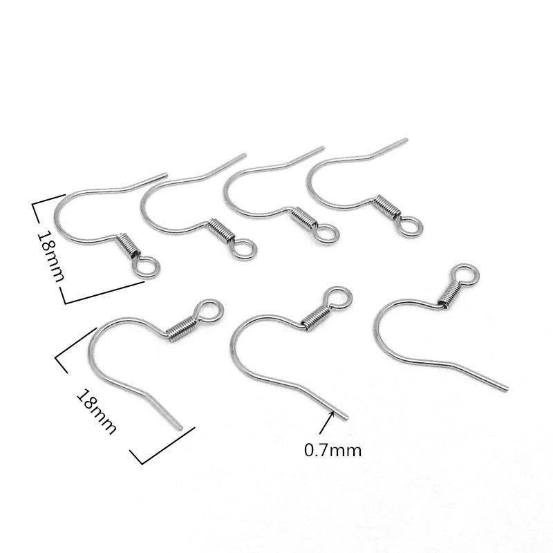 316 Stainless Steel Gold Plated Diy Women Wire Wrapped Earring Hooks for Jewellery Making