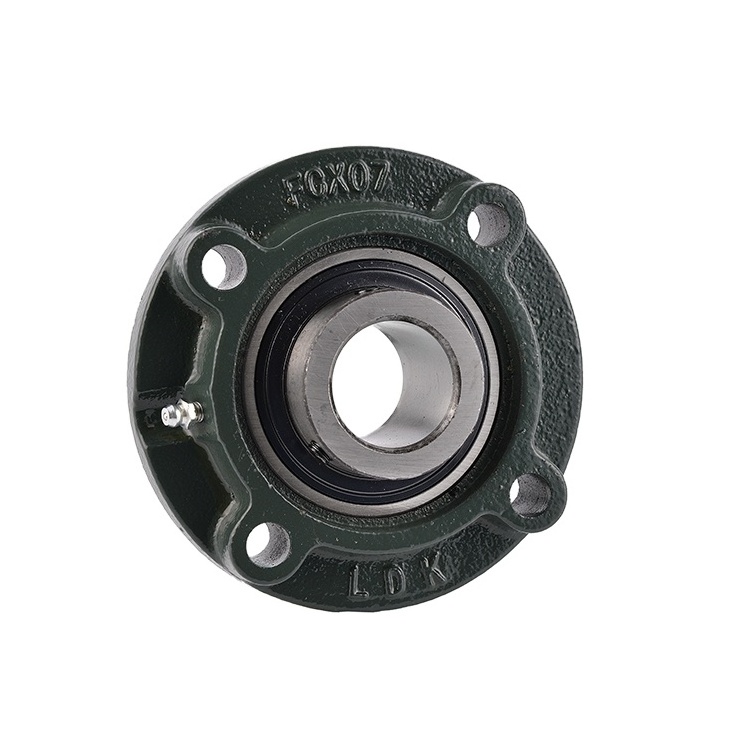 LDK medium duty pillow block bearing UCFCX05 UCFCX05-13 UCFCX05-14 UCFCX05-15 UCFCX05-16 4 bolt flange cartridge bearing units