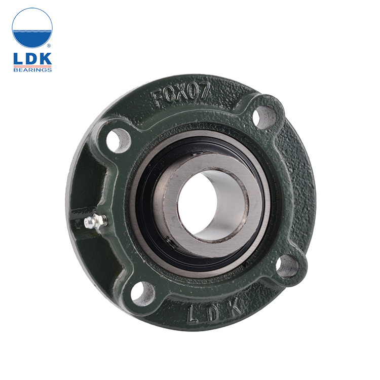 LDK medium duty UCFCX08 UCFCX08-24 UCFCX08-25 UCFCX12 UCFCX12-38 UCFCX12-39 flange cartridge 4 bolt pillow block bearing