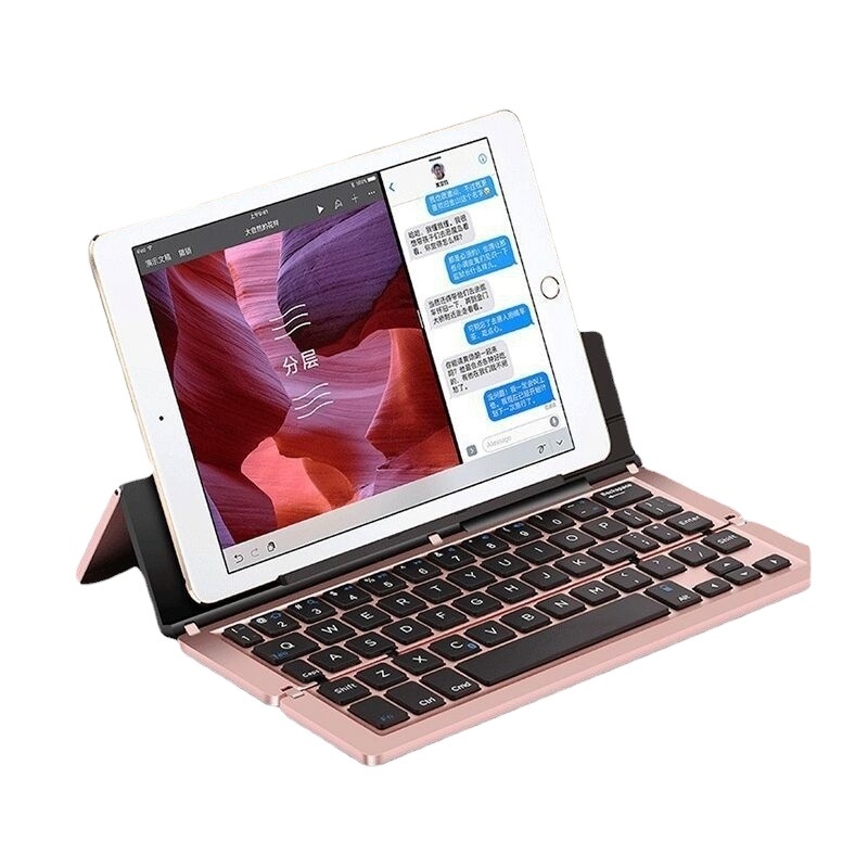 Wholesale Support For Mobile Phones Tablets  Three systems  Bluetooth keyboards Multimedia Folding Wireless Keyboards