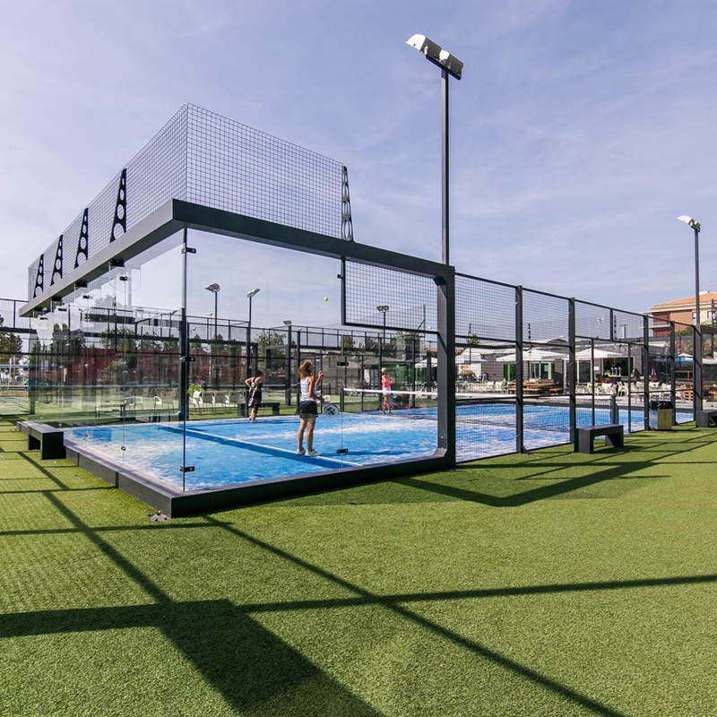 LDK Sports Equipment 2023 New design  Fence Protective Cage Full Panoramic artificial grass for  Paddle Tennis Court