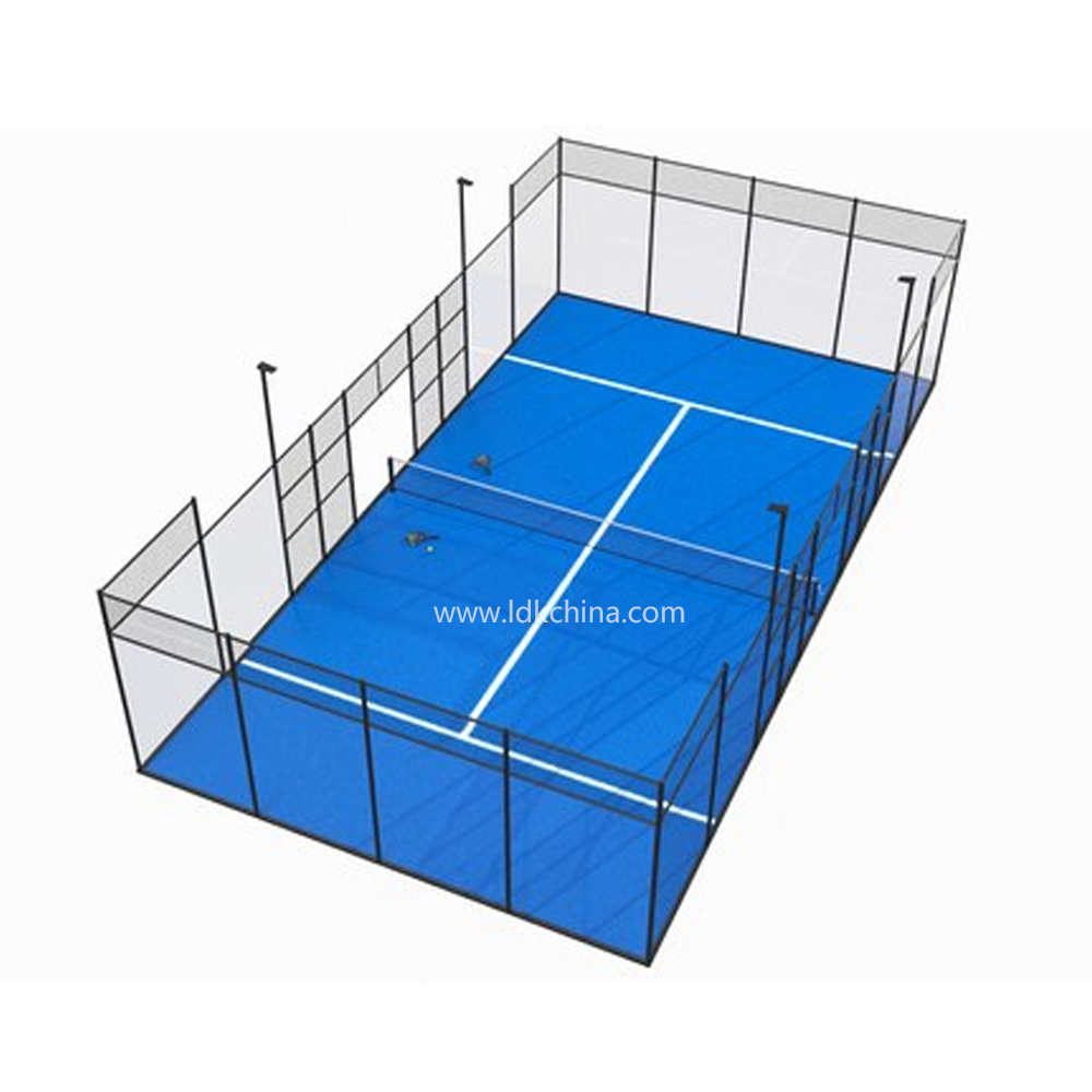 LDK Sports Equipment 2023 New design  Fence Protective Cage Full Panoramic artificial grass for  Paddle Tennis Court