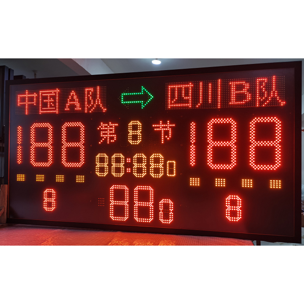 LDK sports equipment electronic led Wireless Football Basketball LED Scoreboard Scoring Board