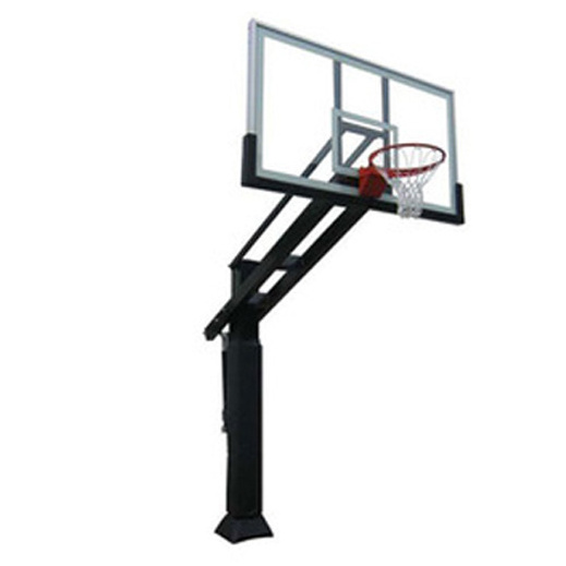 In-ground height adjustable basketball stand outdoor school children used basketball hoops for sale