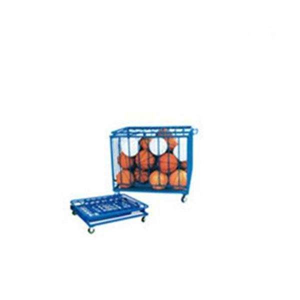 Large Size Garage Ball Storage Rolling Sports Ball Storage Cart Basketball Sports Ball School Equipment Organizer with Lid