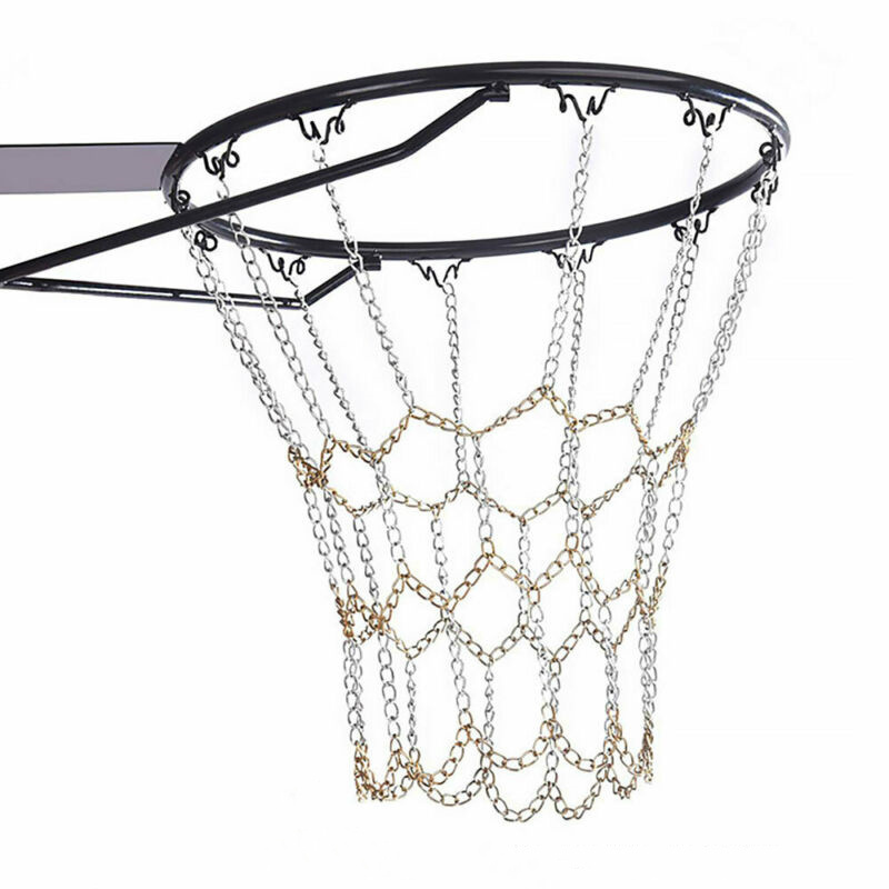 Custom Heavy Duty Chain Basketball Net Steel Indoor Basketball Rim Net For basketball Training