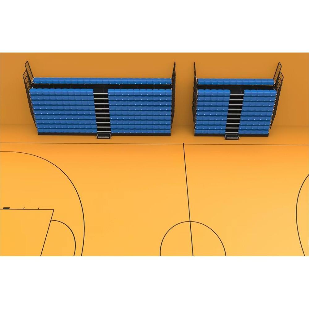 factory wholesale Retractable gym bleachers outdoor telescopic grandstand seating bleacher for football Basketball court