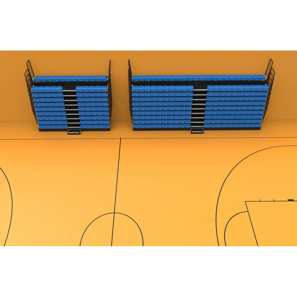 LDK Low Price Retractable gym bleachers outdoor telescopic grandstand seating bleacher for Basketball stadium