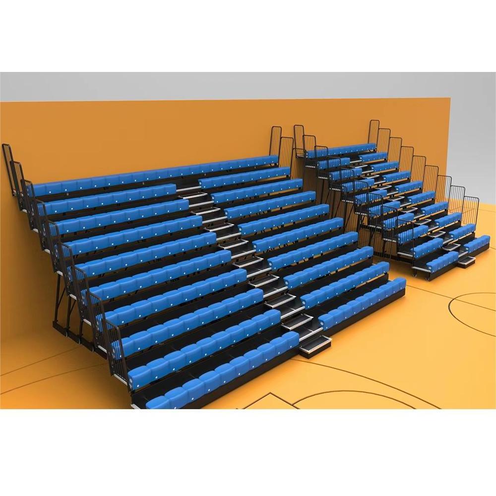 factory wholesale Retractable gym bleachers outdoor telescopic grandstand seating bleacher for football Basketball court