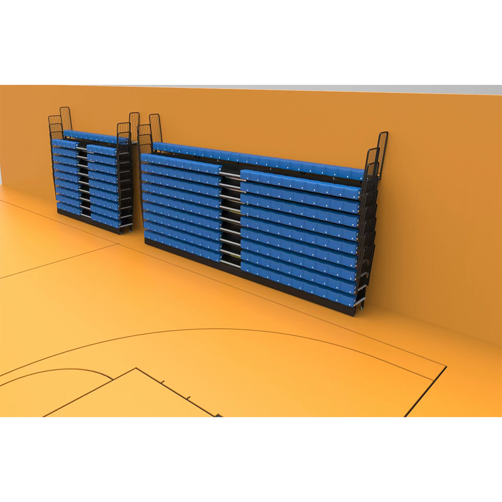 LDK Low Price Retractable gym bleachers outdoor telescopic grandstand seating bleacher for Basketball stadium