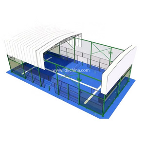 High Quality  Full panoramic single padel court 20*10 M or custom  for artificial grass paddel tennis court