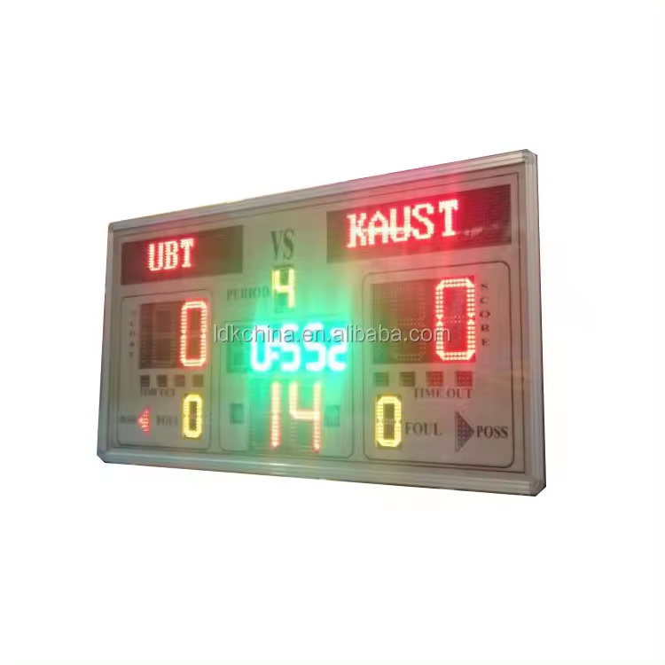 Indoor Stadium Sport Soccer Baseball Led Number Football Portable Digital Scoreboard For Basketball With 24 Second Shot Clock