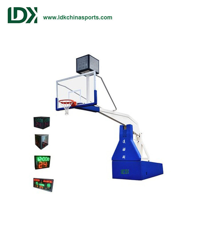 LDK Sports Equipment Hot sale Basketball Stand Professional Basketball Backstop With Fiberglass Basketball Backboard