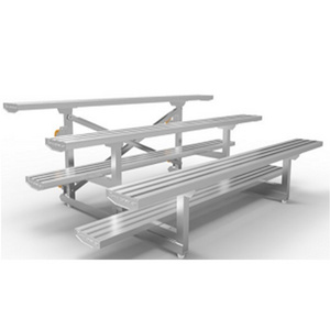 LDK sports equipment Stadium retractable bleachers system with comfortable front-folding seat premier spectator seating outdoor