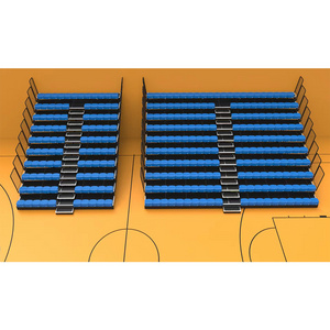 LDK Low Price Retractable gym bleachers outdoor telescopic grandstand seating bleacher for Basketball stadium