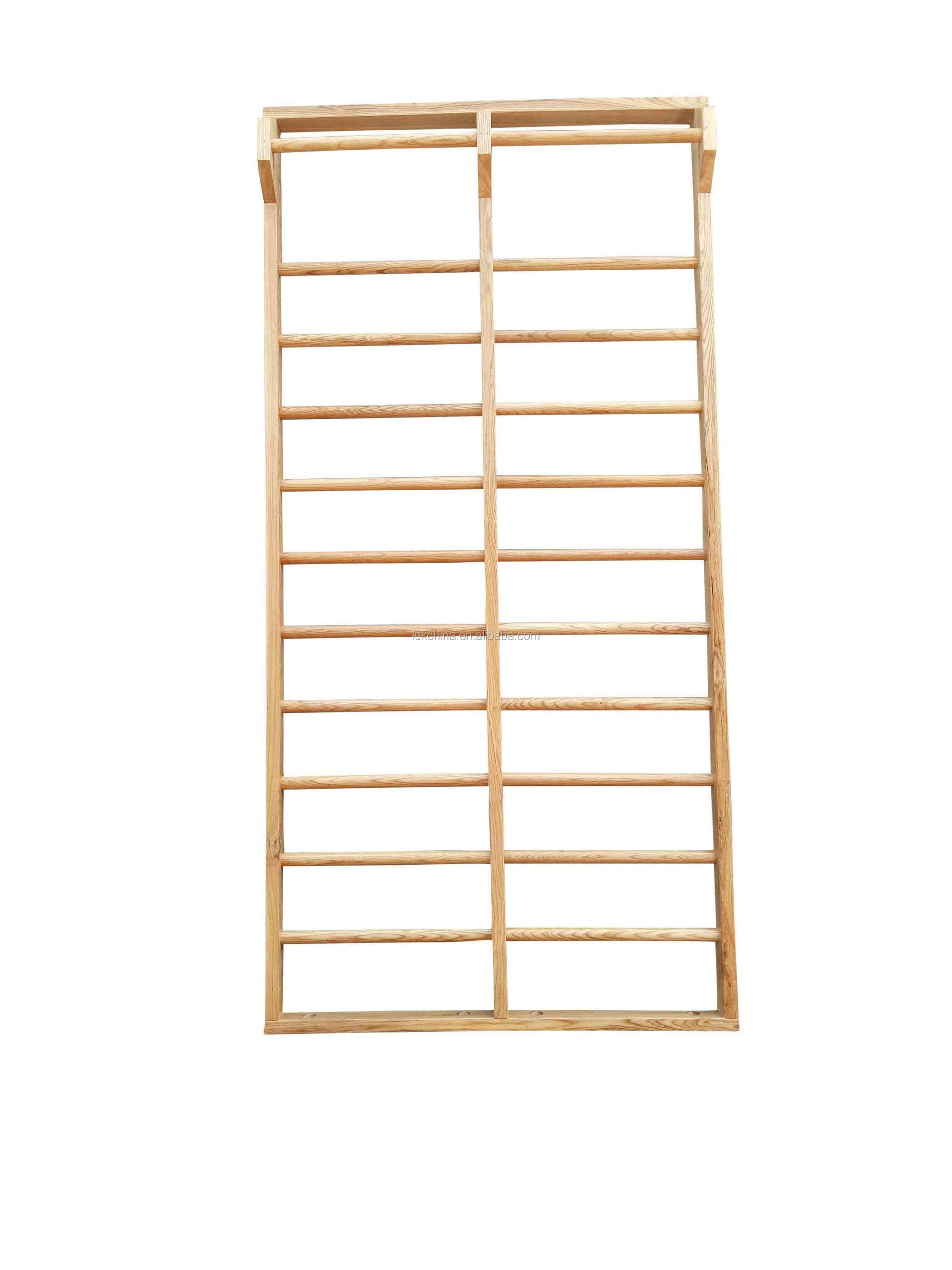 Gymnastics wood wall bars Swedish ladder wall monkey bars for kids