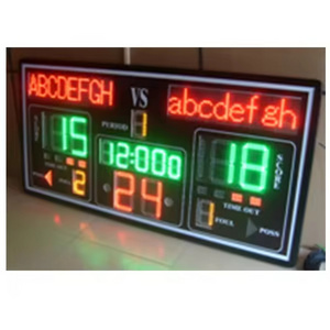 Indoor Stadium Sport Soccer Baseball Led Number Football Portable Digital Scoreboard For Basketball With 24 Second Shot Clock