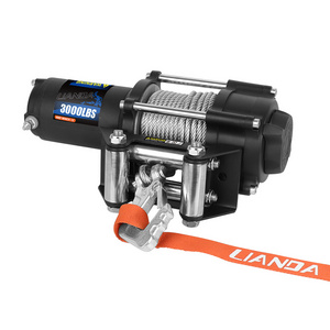 12v /24v portable electric winch 2500lbs 3000lbs 3500lbs winch with wireless remote