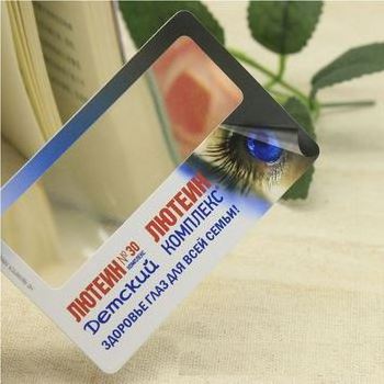 Fresnel Lens Pocket Magnifier Ruler Emergency Solar Fire Starter Compact Plastic Credit Card  Magnifying Glass