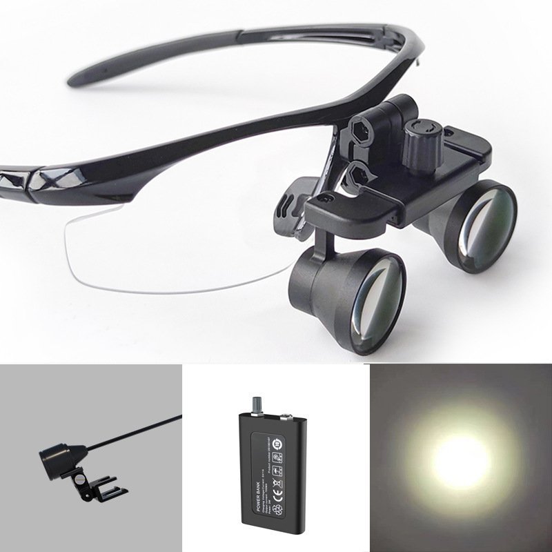 Dental And Surgical Loupes Medical head-mounted dental surgery surgical ENT 2.5X3.0X3.5X magnifying glass