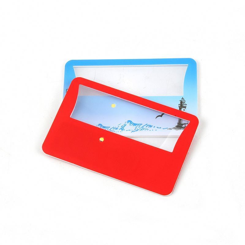 Pocket reading Card Led Light Magnifying Glasses Credit Card Magnifier