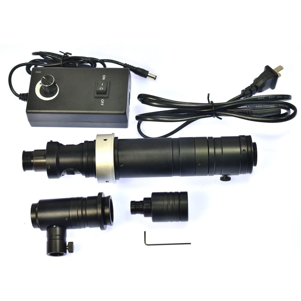 HD 1000X Zoom Stereo Microscope Camera Coaxial Light Monocular C-mount Zoom Lens 40mm Ring Zoon C-Mount Lens Glass Lens