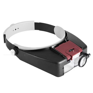 New Reading Maintenance ABS Resin Acrylic Lenses  Headworn Magnifying Glass LED 1.5x/3x/8.5x/10x Magnifier