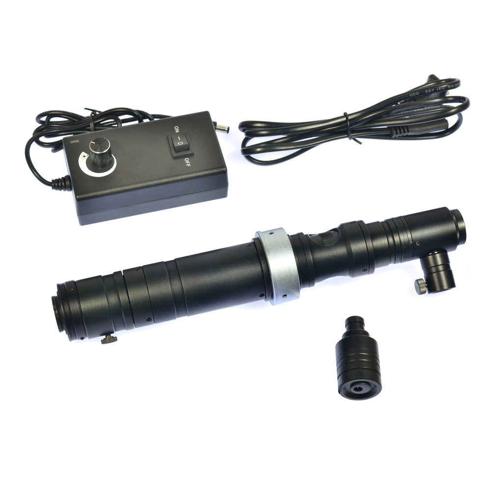 HD 1000X Zoom Stereo Microscope Camera Coaxial Light Monocular C-mount Zoom Lens 40mm Ring Zoon C-Mount Lens Glass Lens