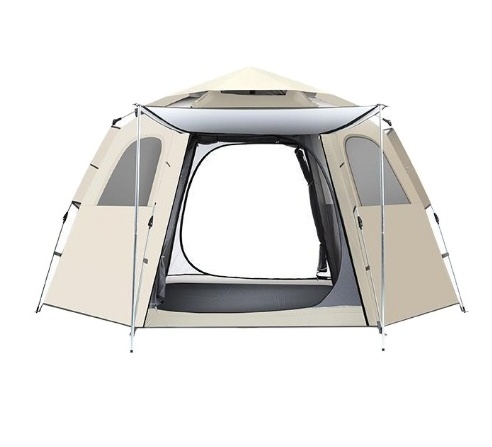 Hexagonal tent outdoor portable foldable camping gear picnic camping fully automatic thickening