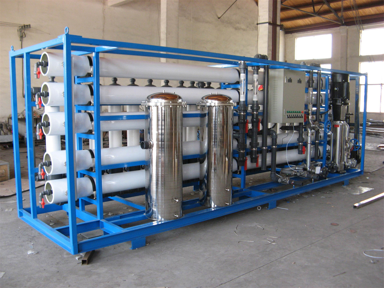 Ion Exchange Water Treatment System Fiber Glass Mixed Bed Filter RO Water Deionized Equipment