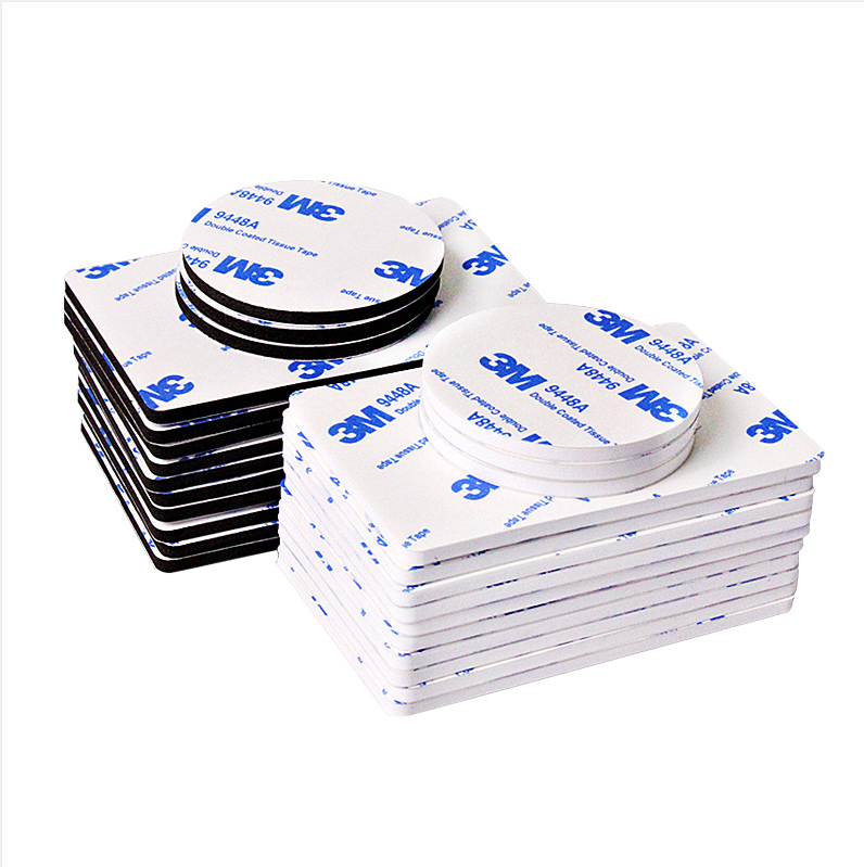 Deson Customized Die Cutting Clear Double Sided Tape Foam Sticky Tape Disc Washer Gasket Pad PVC PE Carton Package Acrylic 0.5mm