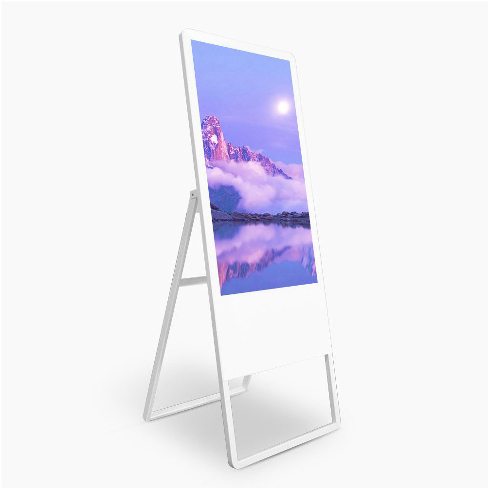 Touchscreen 55 Inch Digital Signage Android Os Mall Broadcasting Kiosk For Virtual Fitting Room With I Pad Design